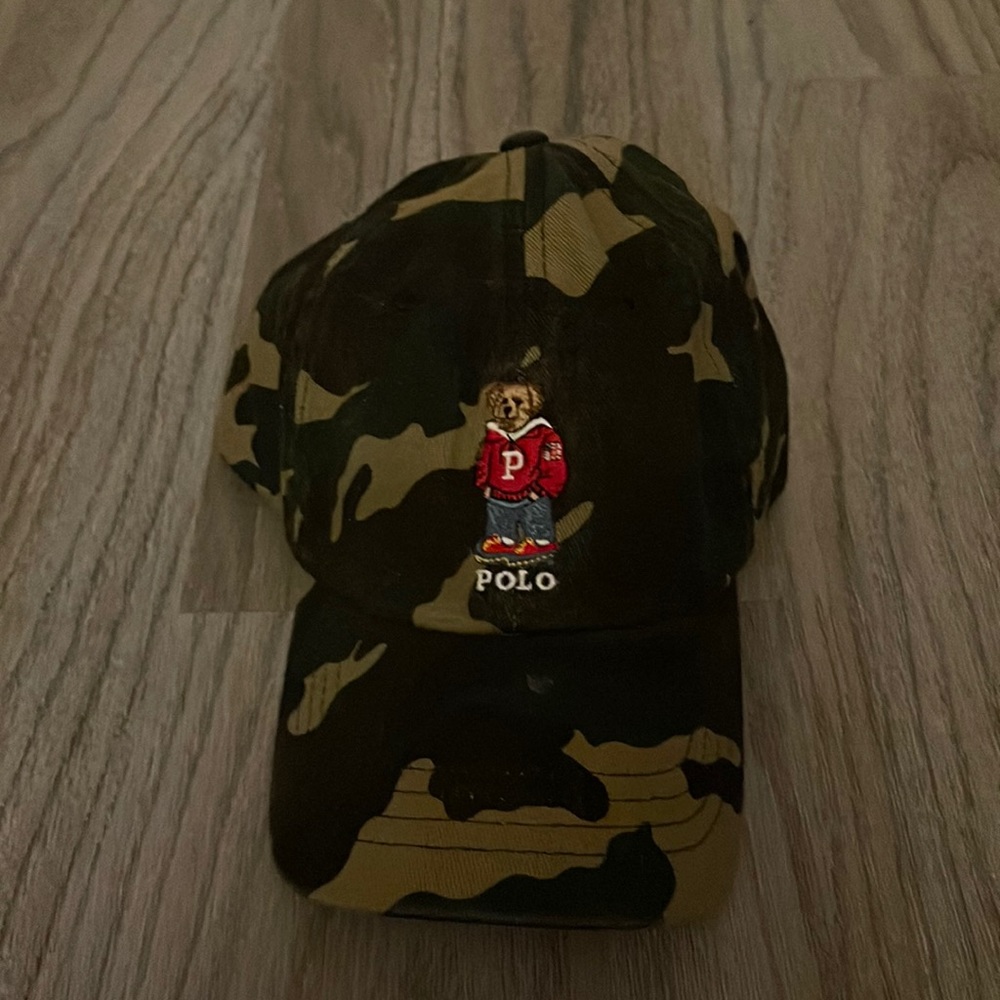 New RL polo camouflage baseball with a teddy!